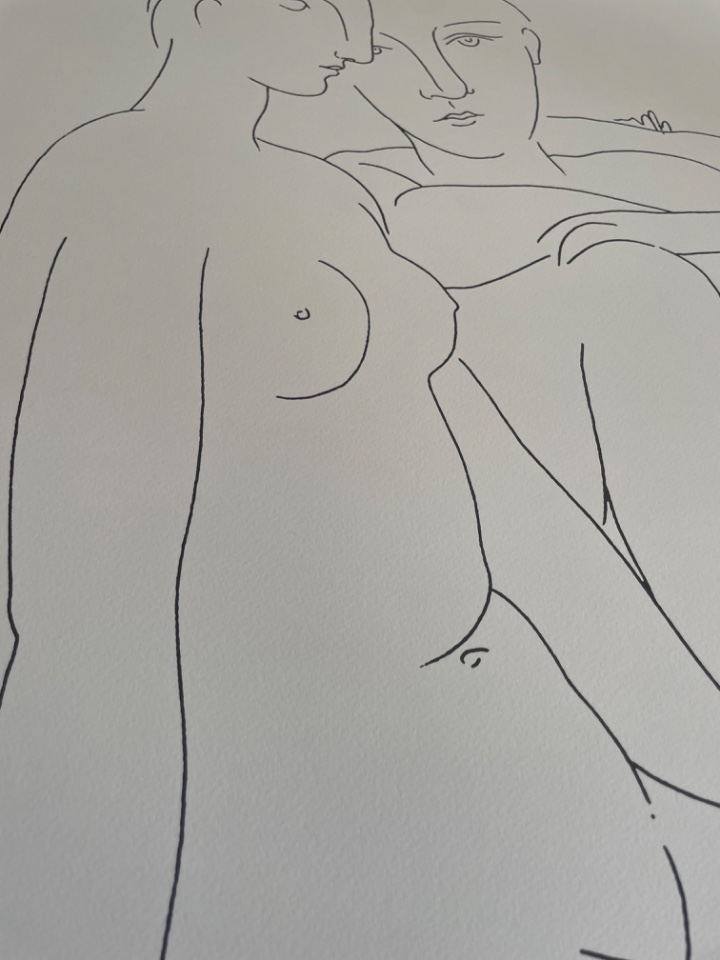 Pablo Picasso (1881-1973) Trous Femmes Nues Et Une Coupe D’anemones, Printed In Italy image 4