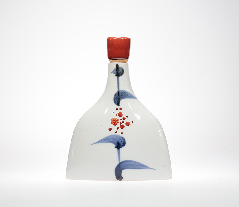 Vintage Tobe Ware Japans Porseleinen Sake Flesje image 2