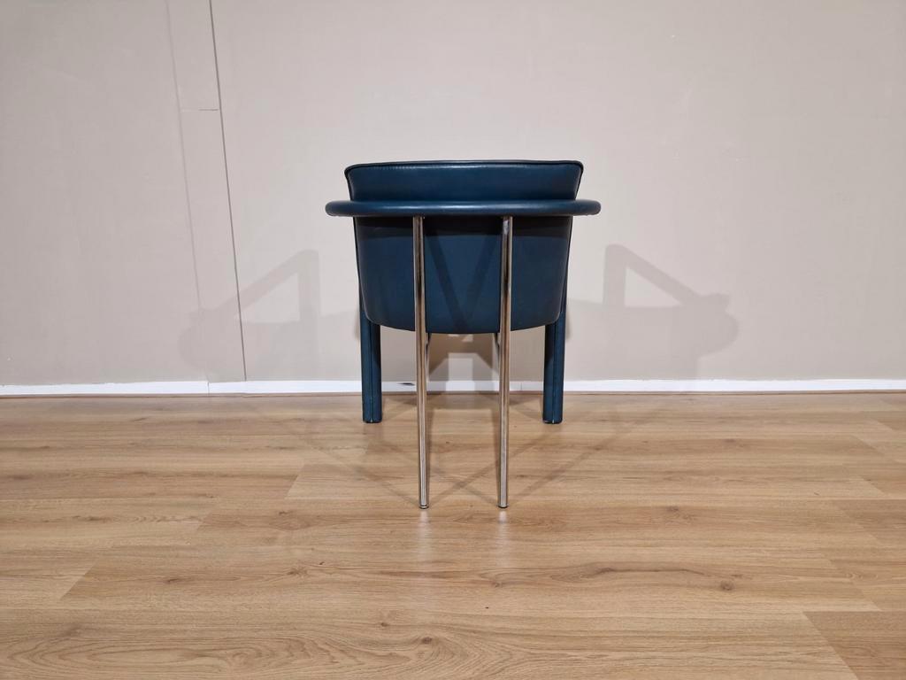 4X Leolux Cachucha - Eetkamerstoelen - Groen -Leder - Design image 9