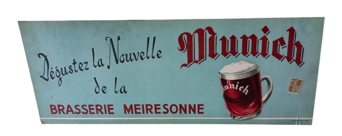 Reclamebord "munich" Uit 1952. image 2