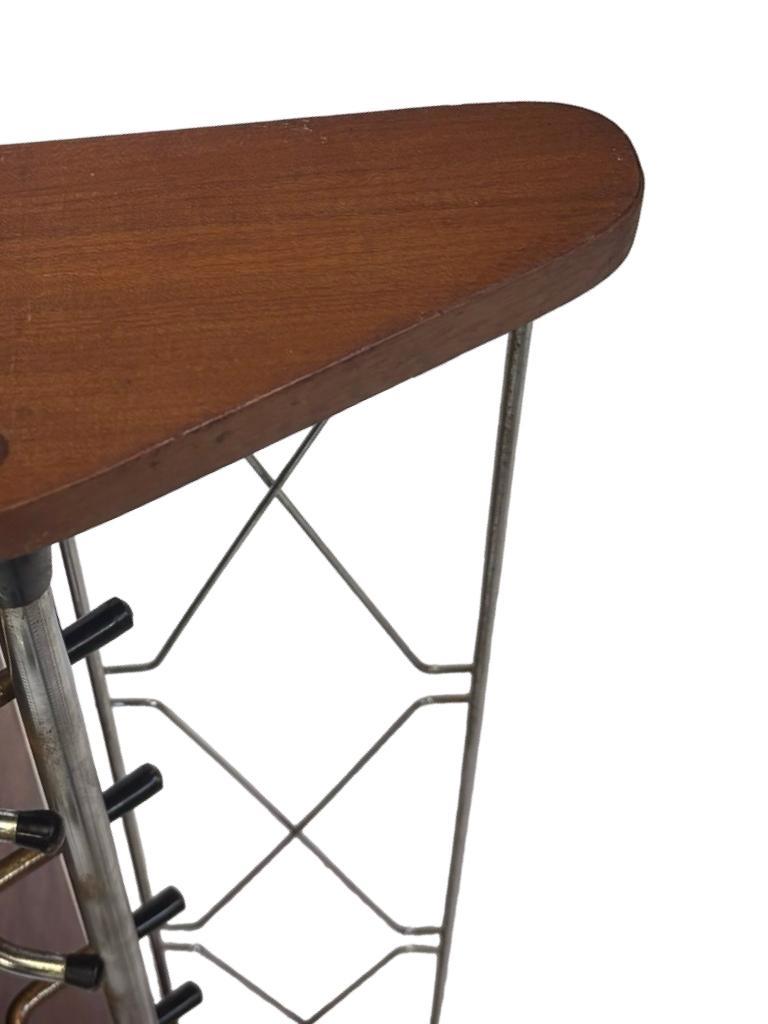 Vintage Wandkapstok Teak En Chroom Jaren 60/70 image 19