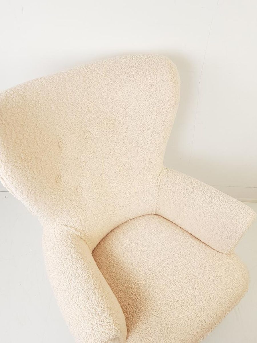 Artifort Fauteuil Theo Ruth Heren Model | Teddy Stof Crème image 3
