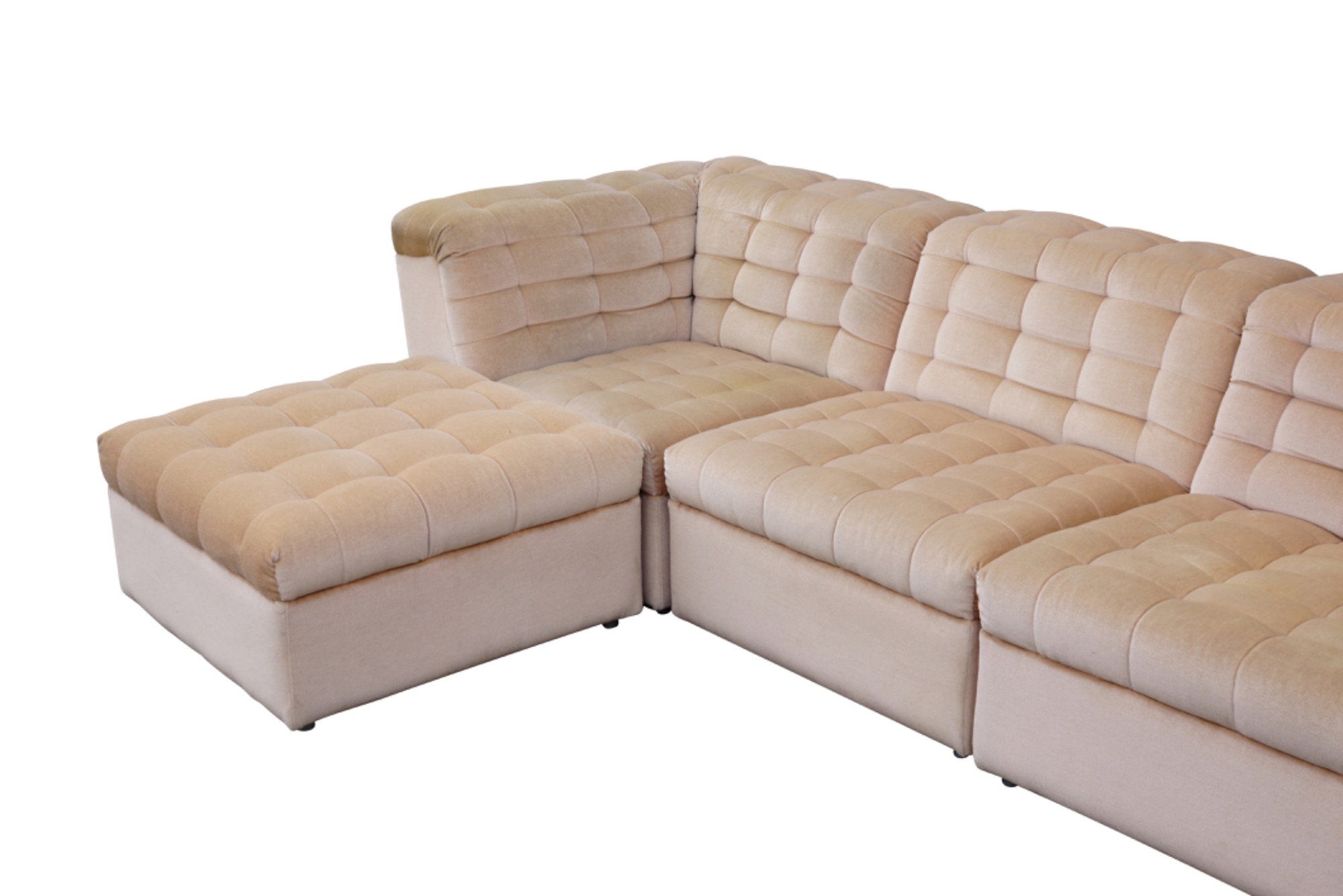 Vintage Laauser Modulaire Zitgroep Velours 6-zits image 18