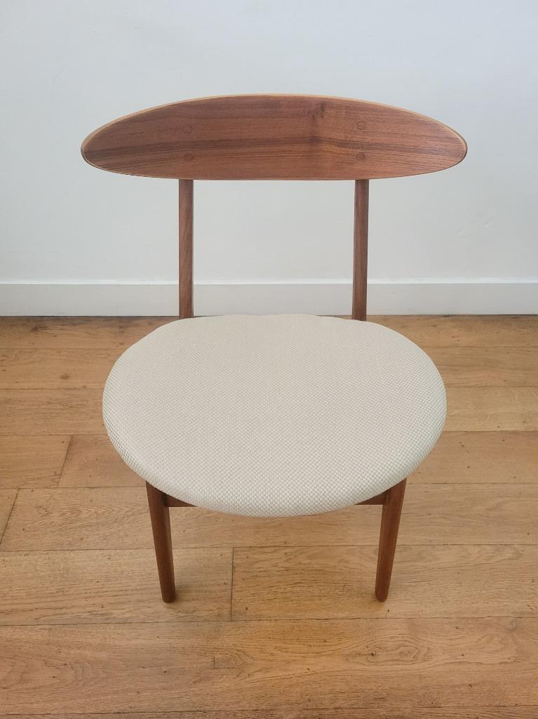Vintage Deense Eetkamerstoel In Teak 1960 image 12