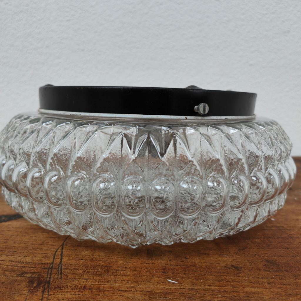 Vintage Plafonniere Retro Mid Century Glazen Plafondlamp 06 image 12