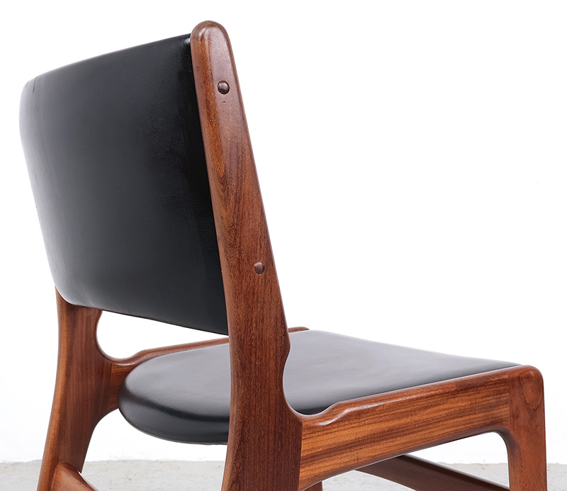 Erik Buch Teak Eetkamerstoelen Model 86 image 2