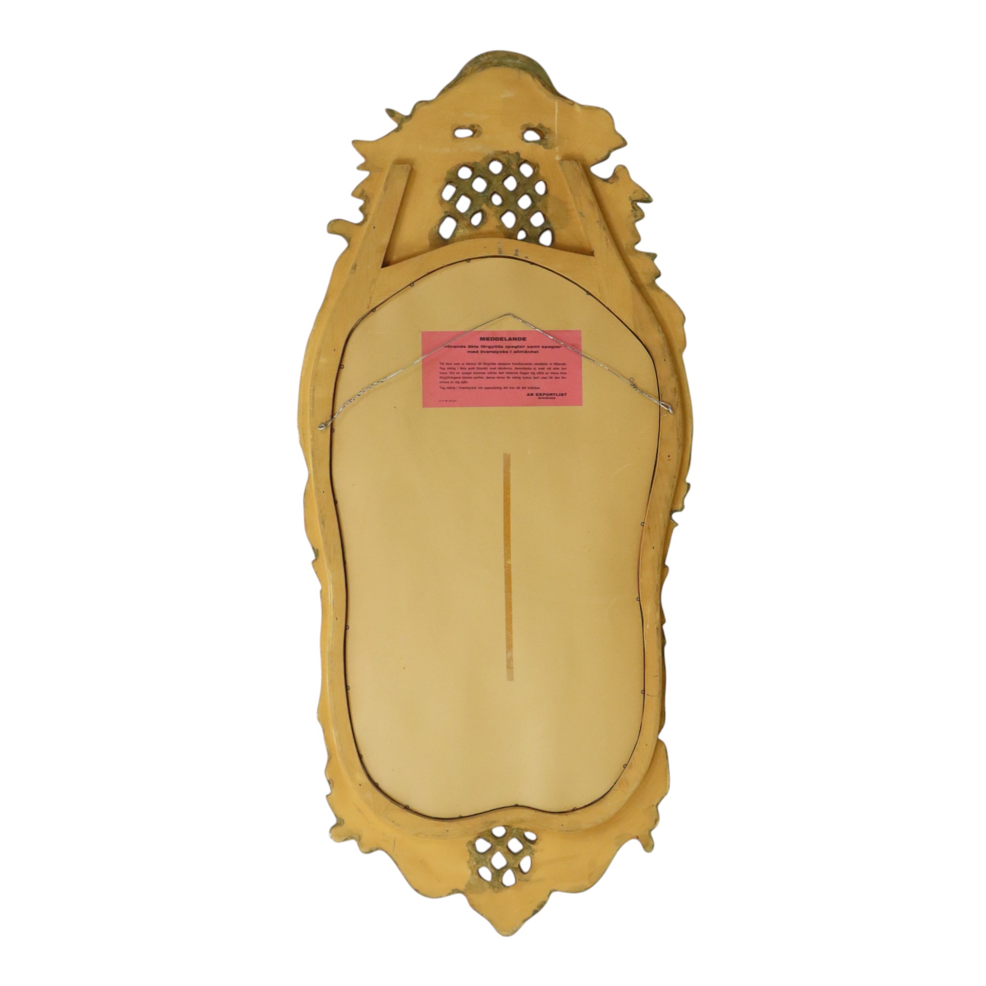 Grote Zweedse Spiegel Bladgoud Verguld Klassiek Rococo Stijl 119cm image 19
