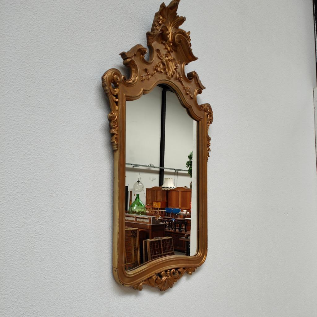 Vintage, Antieke Wandconsole Sidetable, Wandtafel Met Marmer Blad En Spiegel image 10