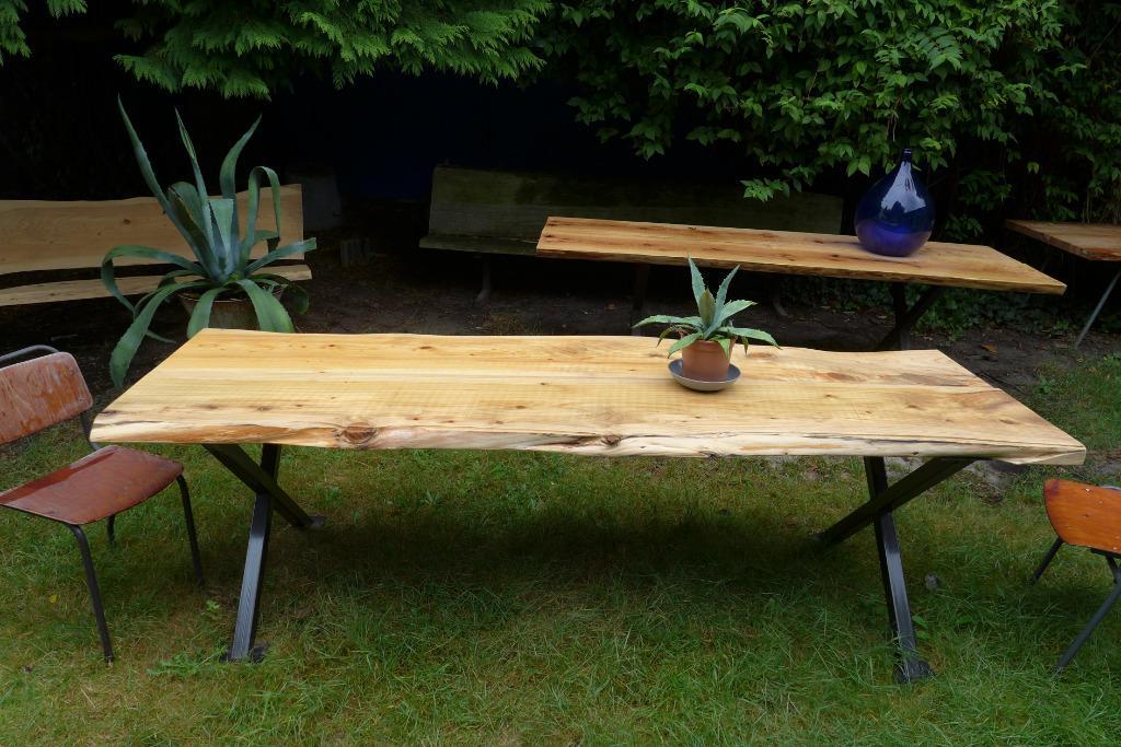 Prachtige Grote Boomstam Tuintafel 260 Cm image 17