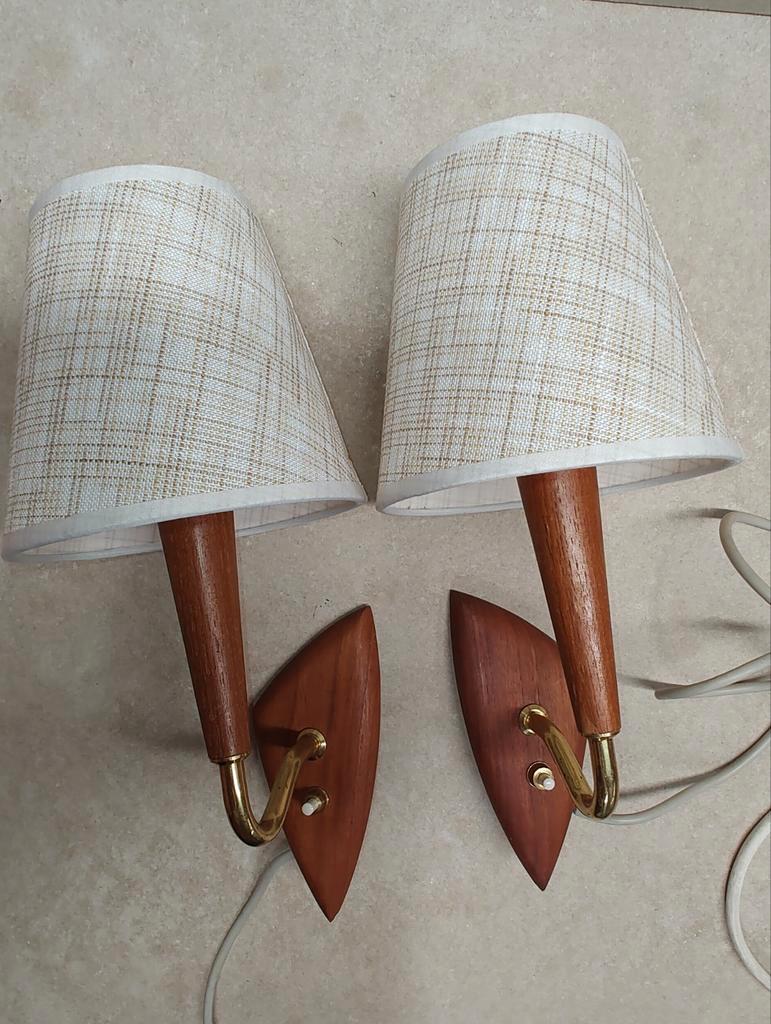Teak Wandlampjes image 2
