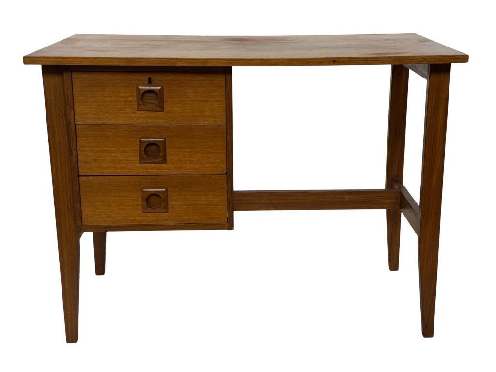 Vintage Bureau Jaren 60 Compacte Werkplek Teak Design image 18