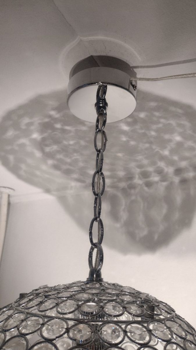Vintage Hanglamp Met Kristal Glas image 15