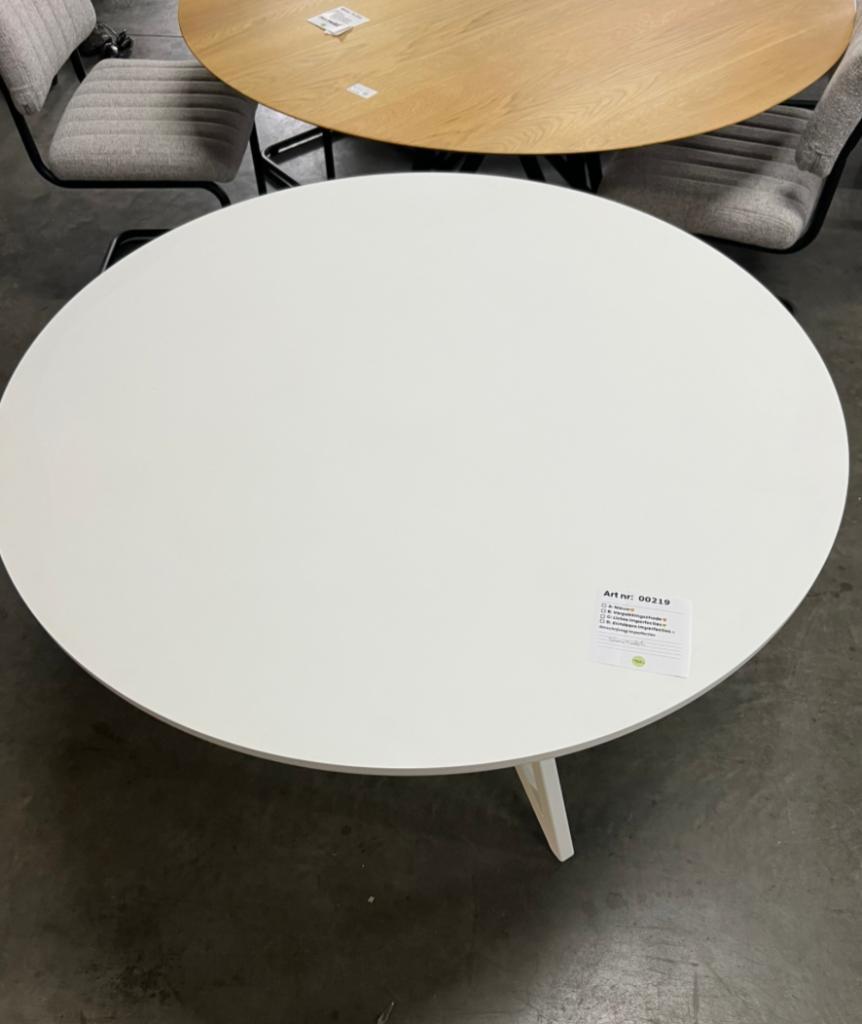 Studio Henk Eettafel 110 Rond Fenix Wit Butterfly | image 4