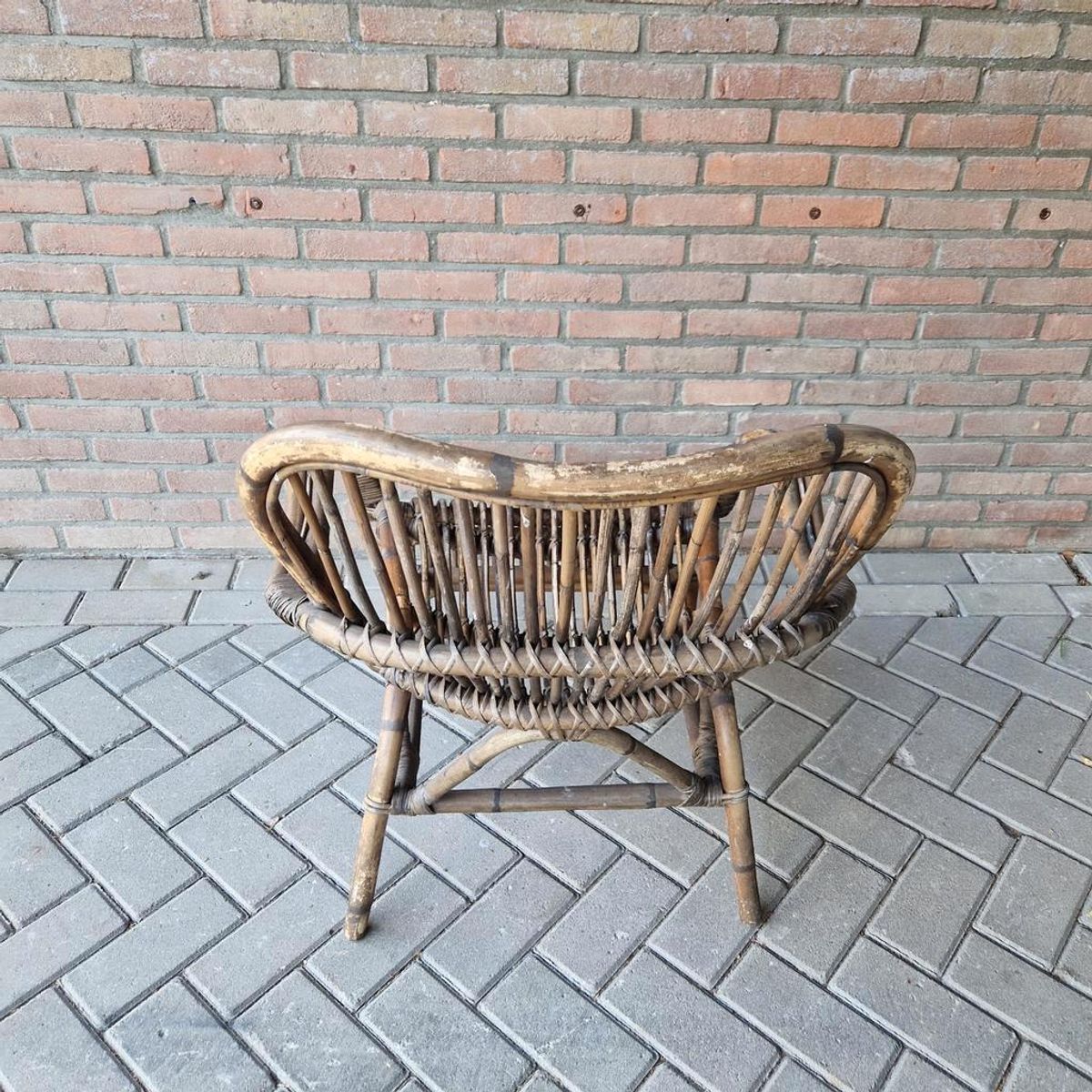 Bruine Bamboe Fauteuil Tuinstoel image 7