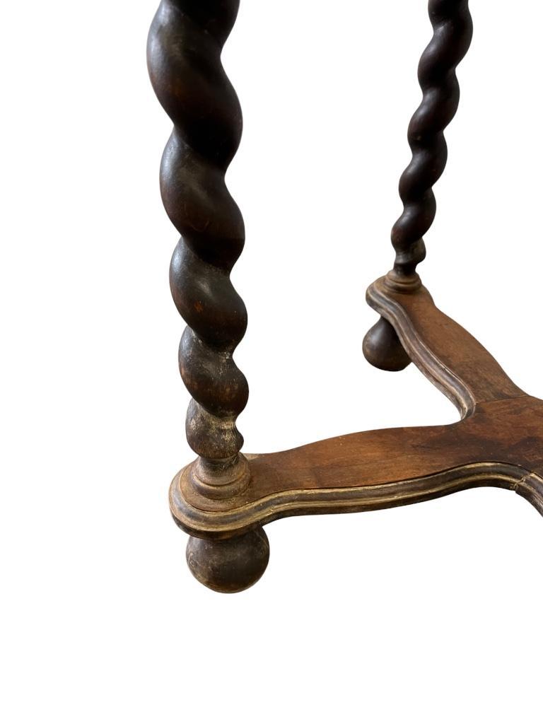 Vintage Houten Pied De Stal / Bijzettafel / Plantentafel image 17