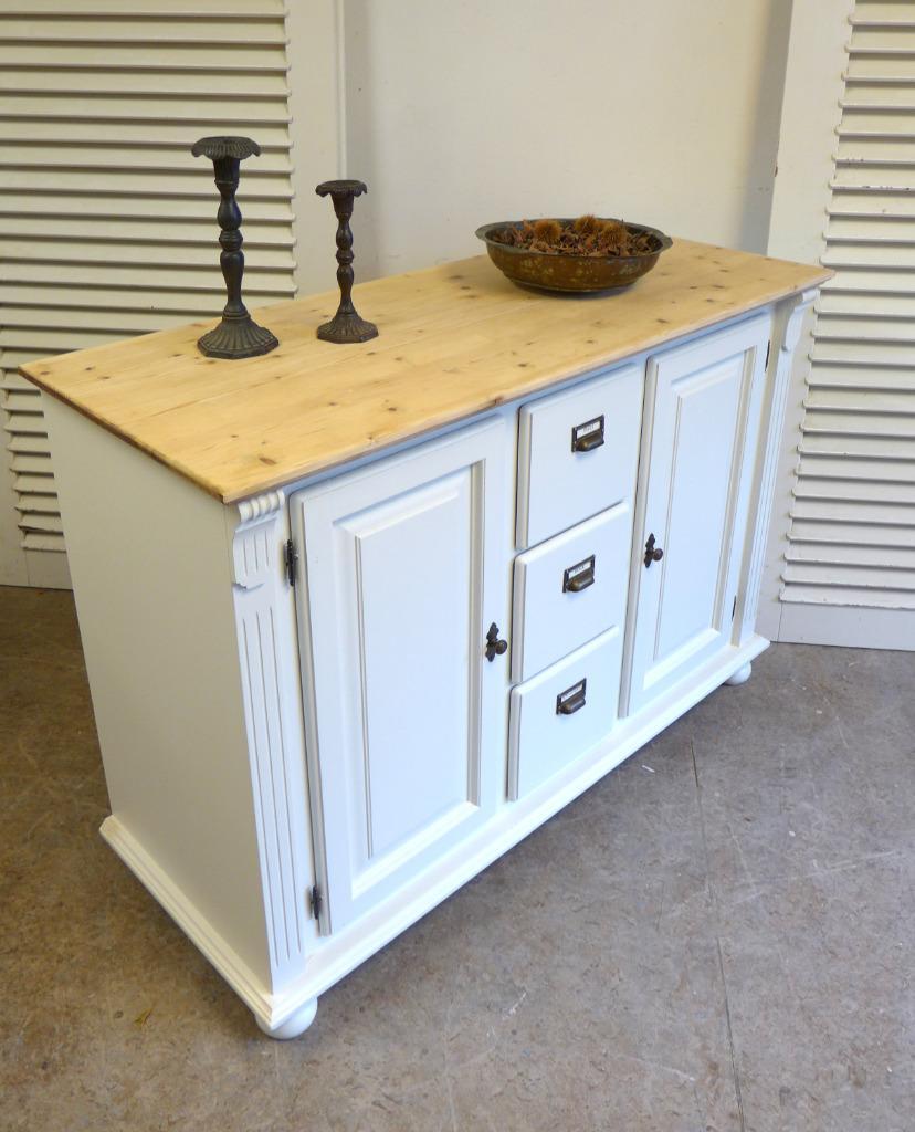 Prachtig Wit Landelijk Dressoir 135 Cm image 7