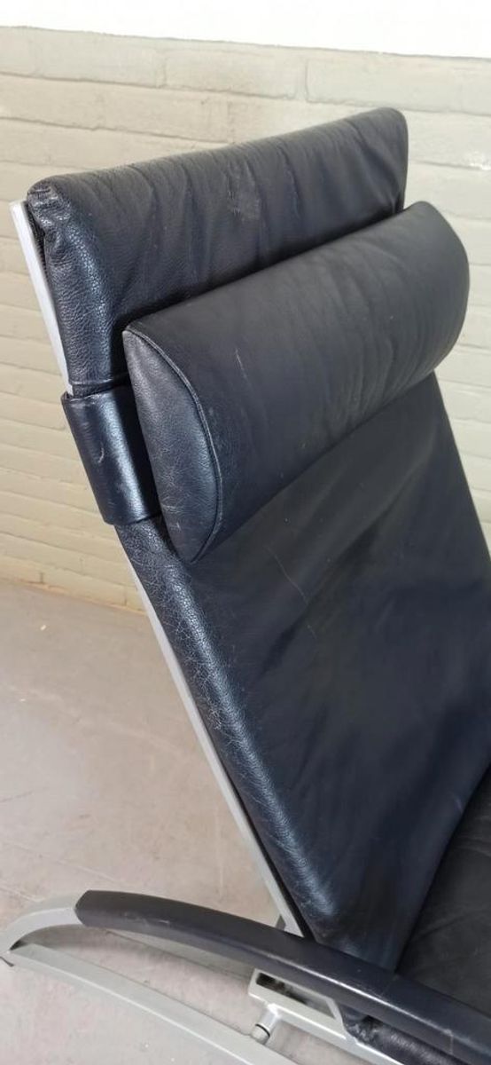Vintage Interprofil 'pax' Design Leren Recliner Fauteuil image 9