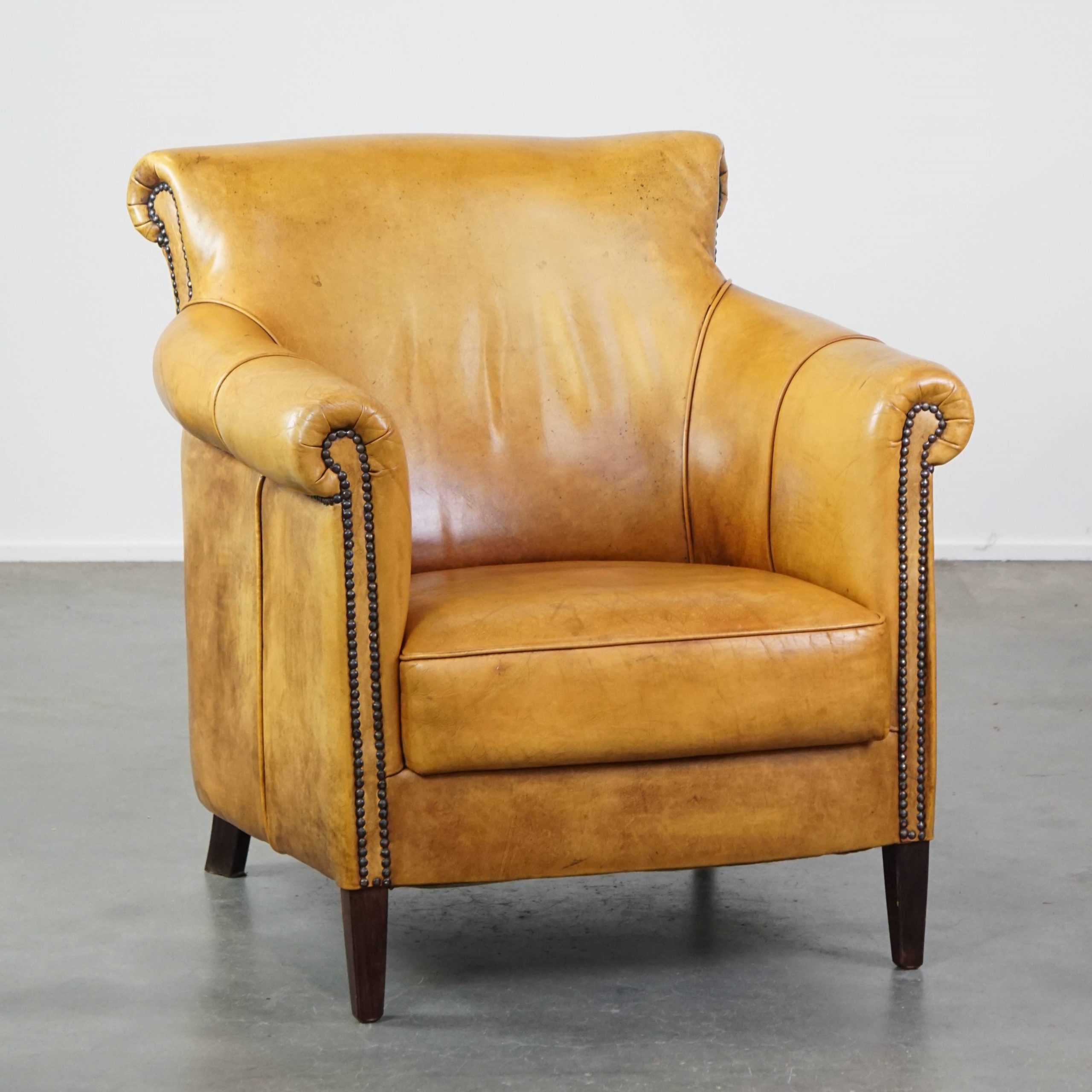 Gezellige, Comfortabele Rundleren Fauteuil/armchair In Een Unieke Kleur image 2