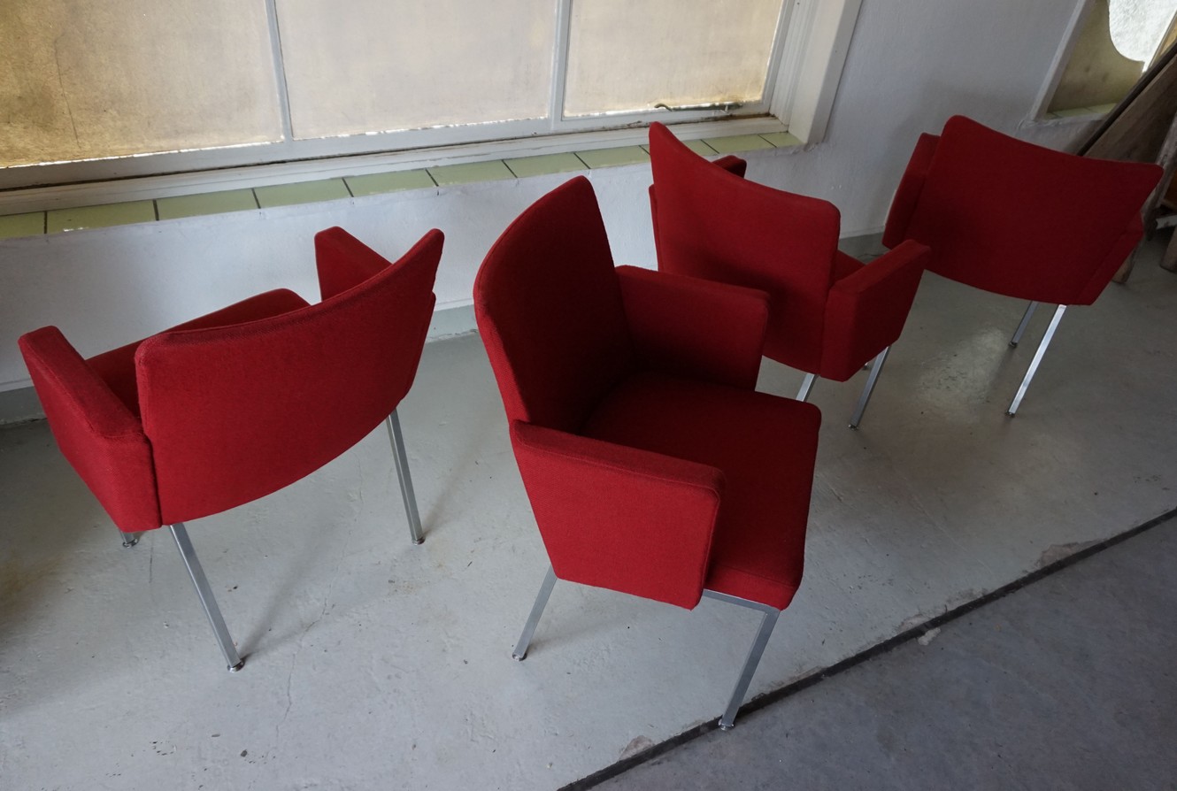 Armstoelen Van Hein Salomonson Voor Ap Originals, Set Van 4 - Moet Hergestoffeerd image 12