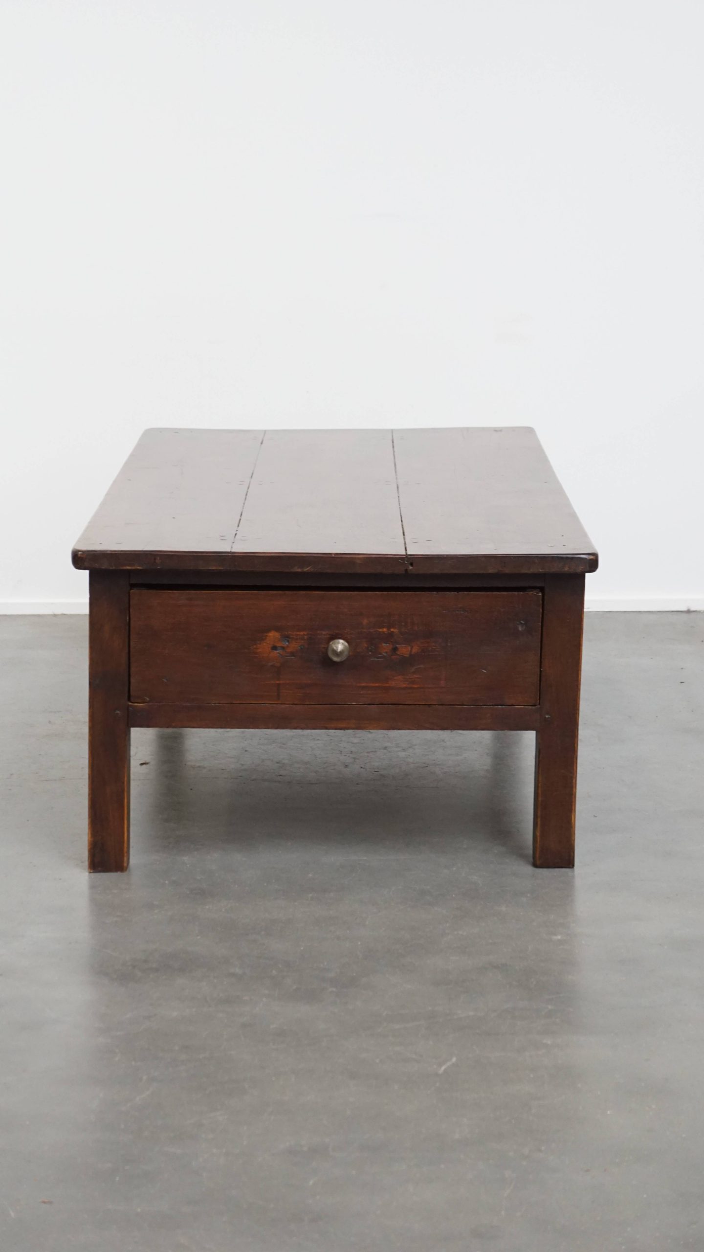 Prachtige En Unieke Antieke Franse Salontafel Van Vruchtenbomenhout Met 5 Lades image 6
