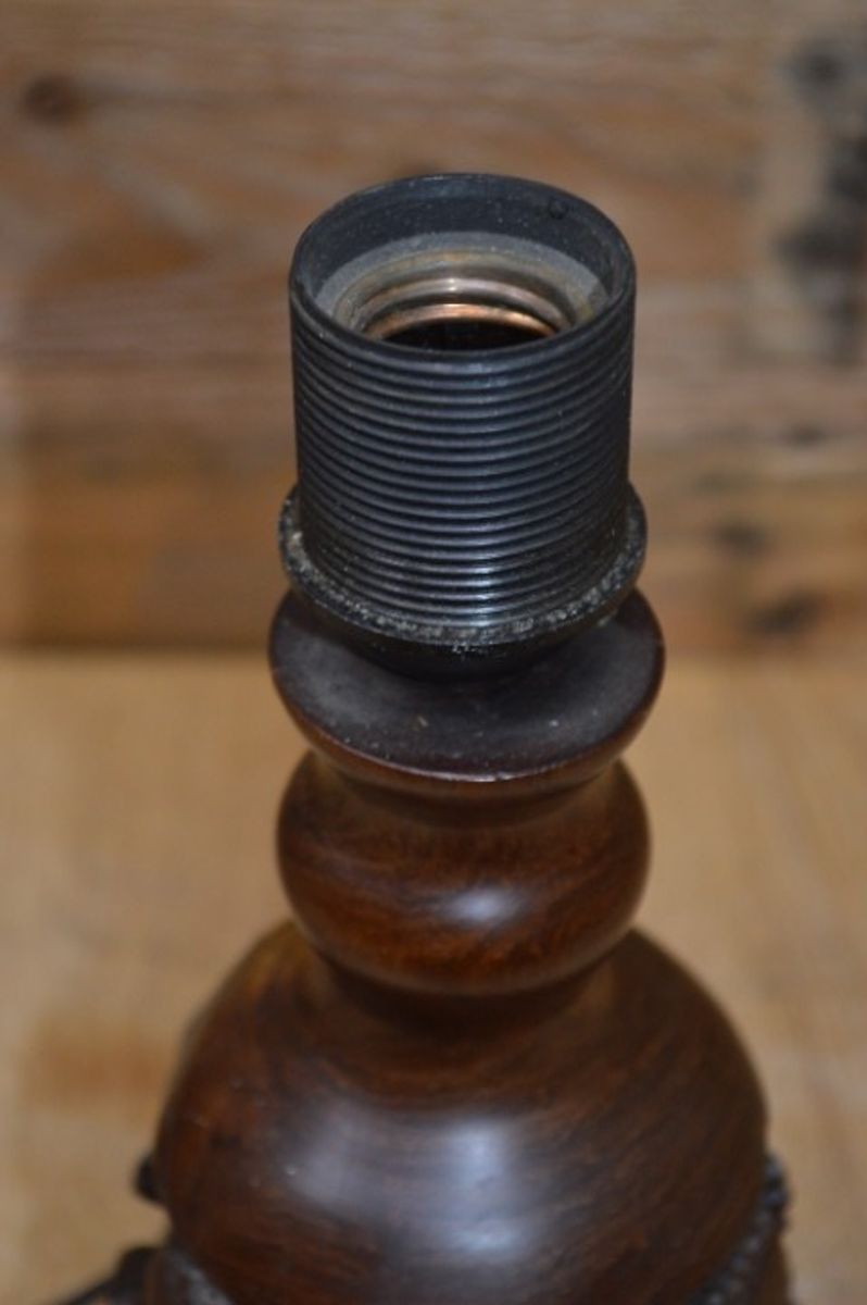 Schemerlamp Mens Figuur Tropisch Hout image 7