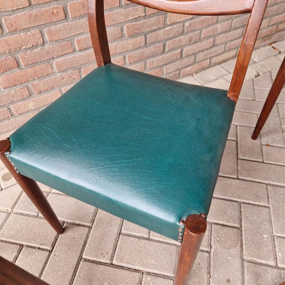 Set 4 Vintage Stoelen Deense Stoelen Jaren 60 image 9