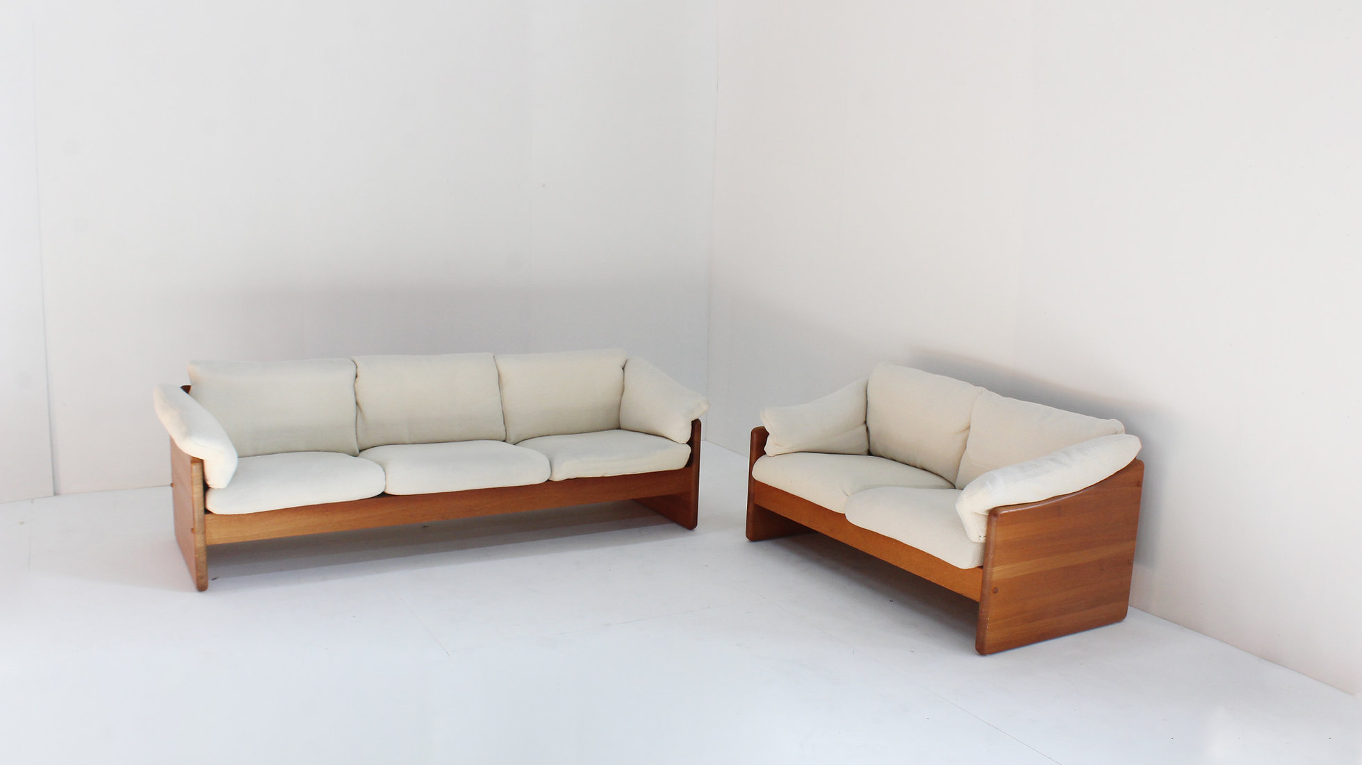 Vintage Deense Sofa Set Massief Teak Van Mikael Laursen 1960s image 5
