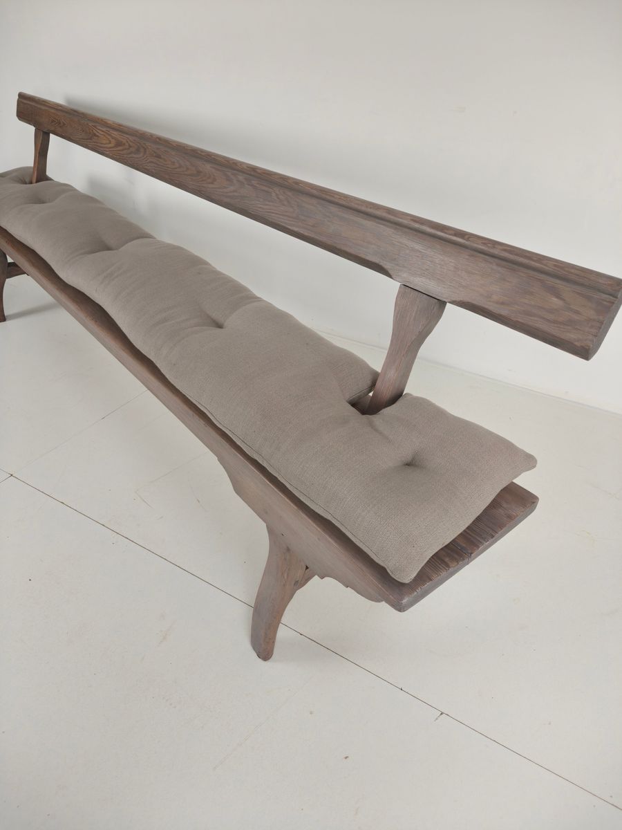 Victoriaanse Spoorwegbank Hout – Zeldzaam Ontwerp Met Omkeerbare Rugleuning image 11