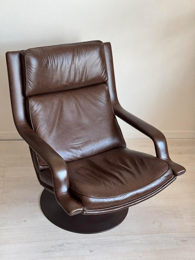 Vintage Artifort F140 Draaifauteuil Geoffrey Harcourt image 6