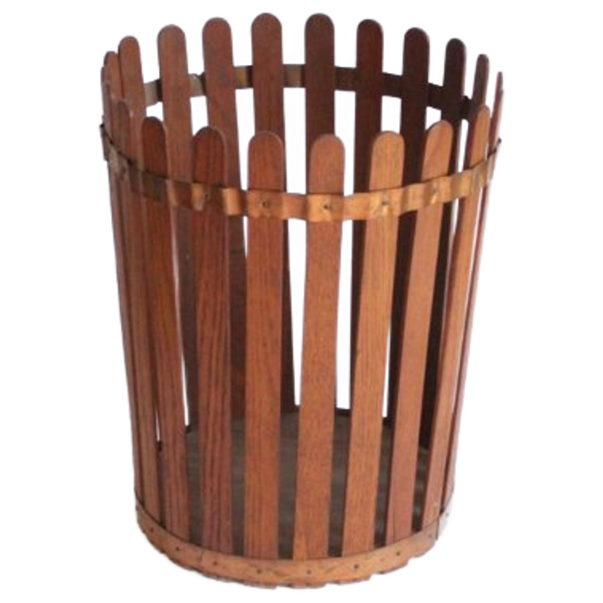 Vintage Teak Wooden Paper Bin, 1950s image 2