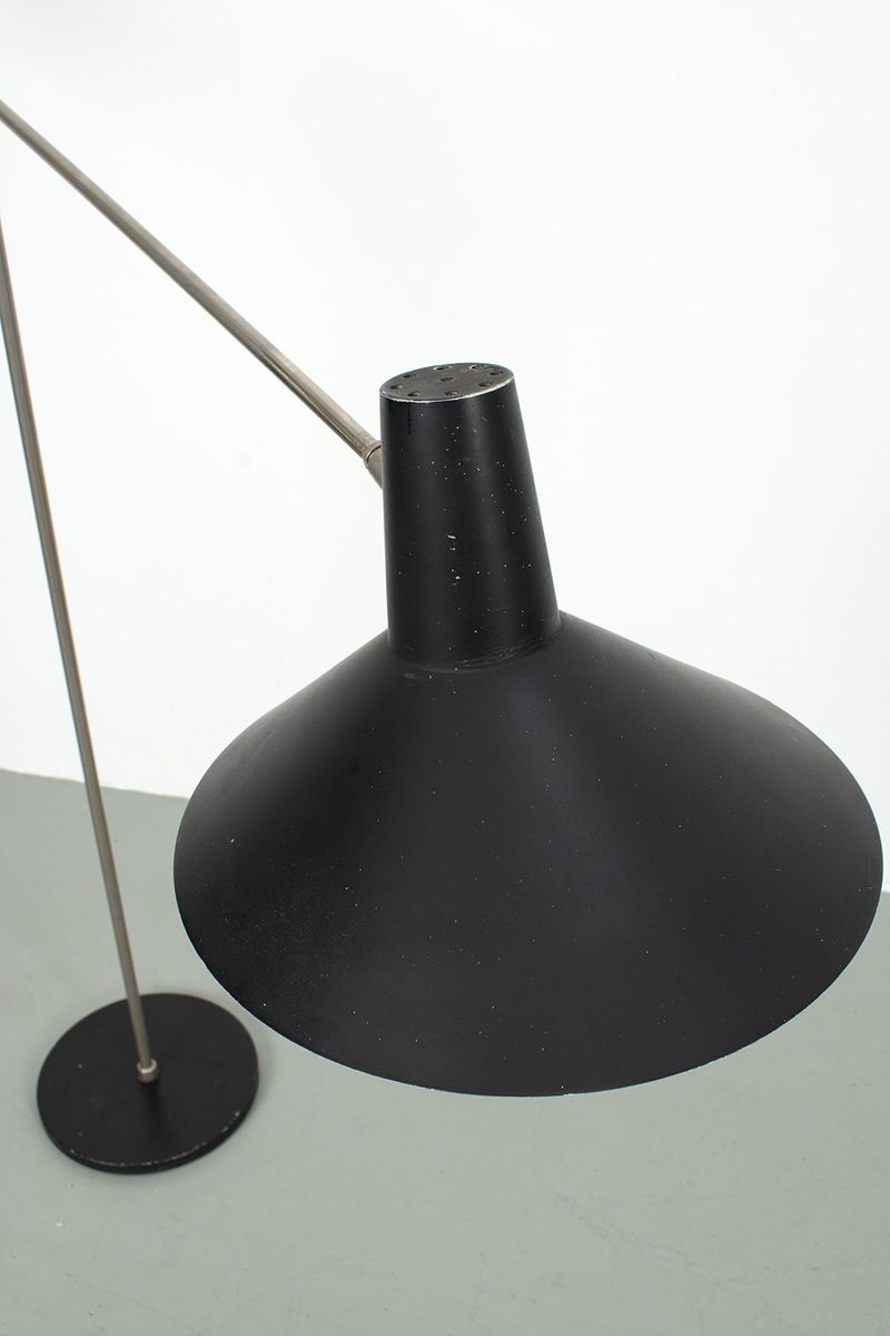 Bijzonder Fraaie, Verstelbare, Fifties Vloerlamp image 11