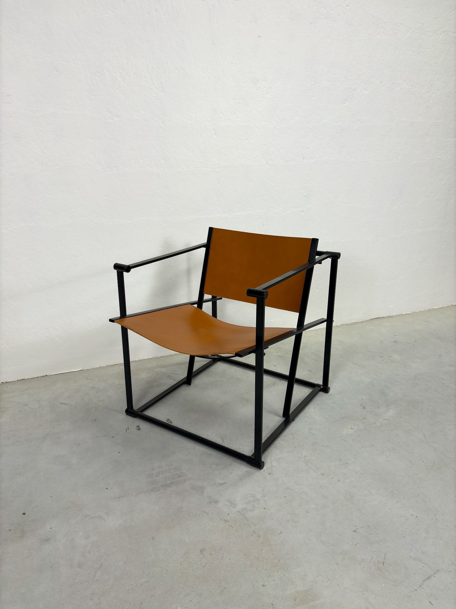 Vintage Pastoe Fm60 Fauteuil Cognac Tuigleer image 7