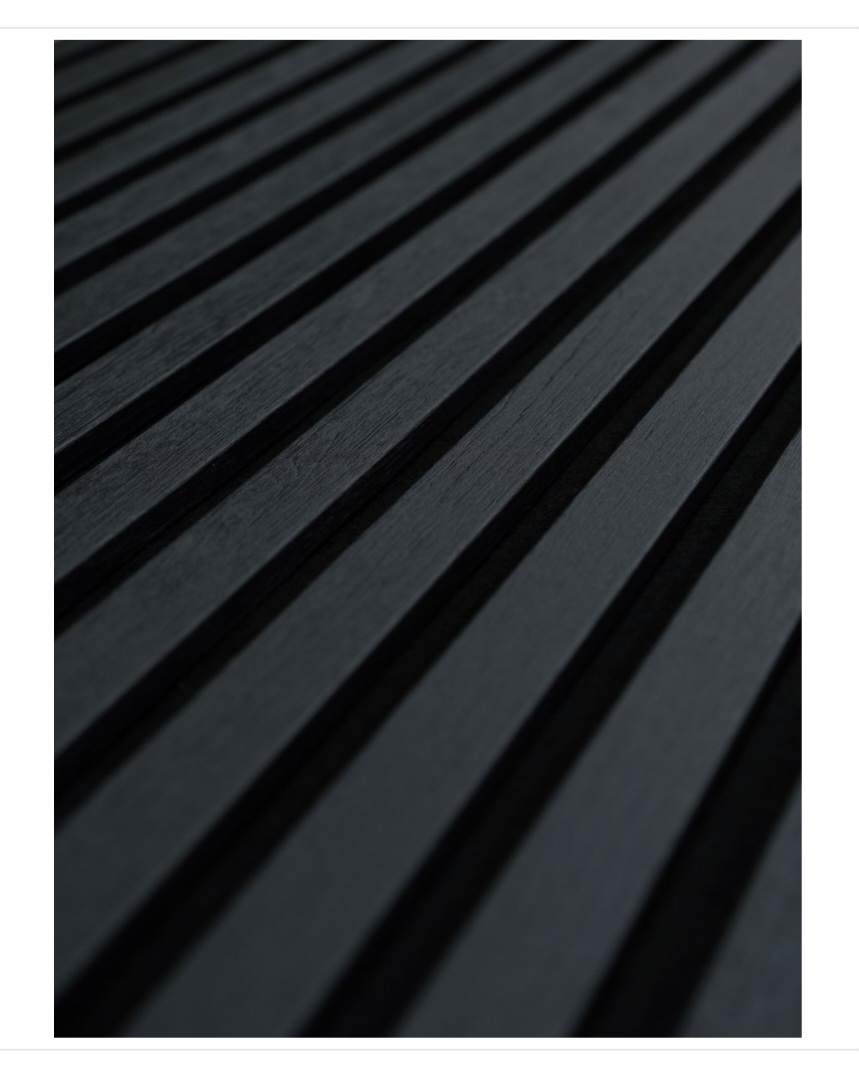 Akoestische Panelen - 60x240cm - 3-zijdig - 13mm - Zwart Eik image 3