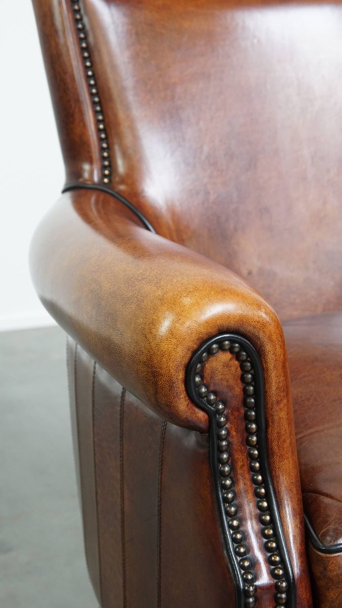 Set Van 2 Zeer Mooie Sierlijke Schapenleren Armchairs Met Een Luxe Afwerking image 11