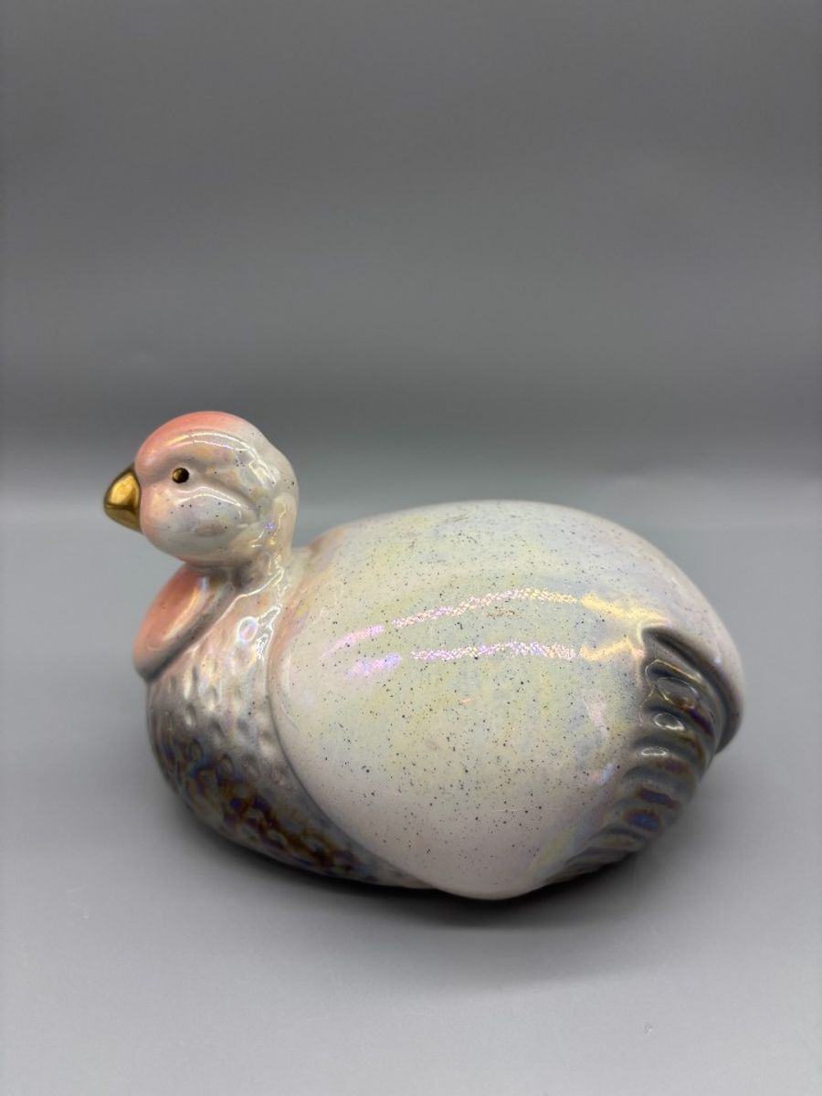 Art Deco Watervogel Porselein Parelmoerglans image 4