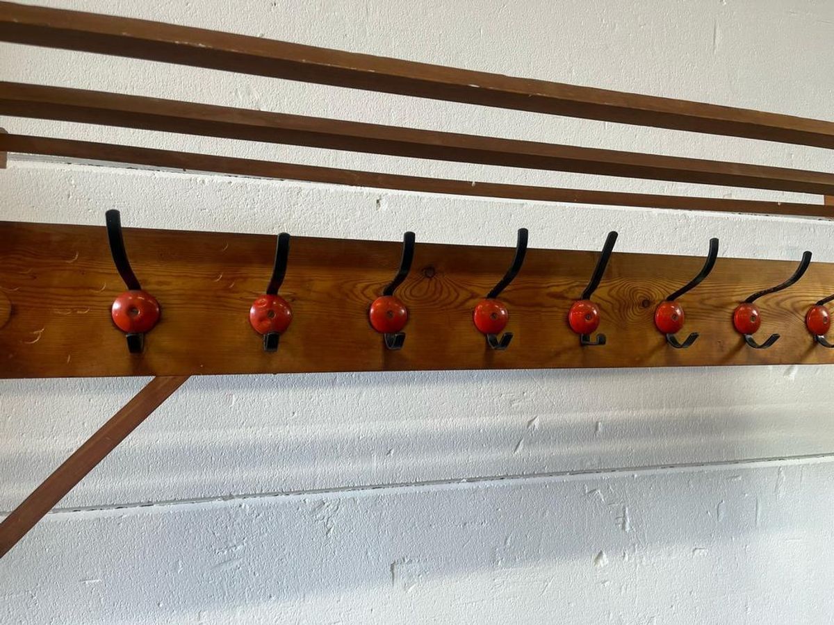 Vintage Xl Dubbelzijdige Staande Kapstok Met 20 Ophangpunten image 12