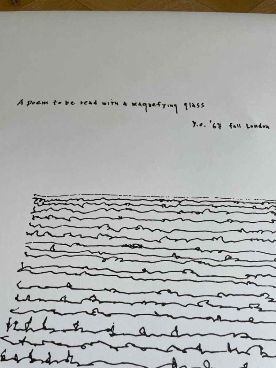 Yoko Ono, A Poem To Be Read With A Magnifying.. image 11