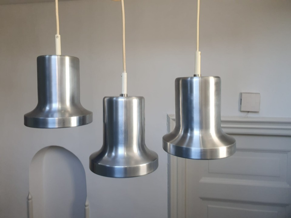 3 X Raak Amsterdam Chromen Hanglampen image 3