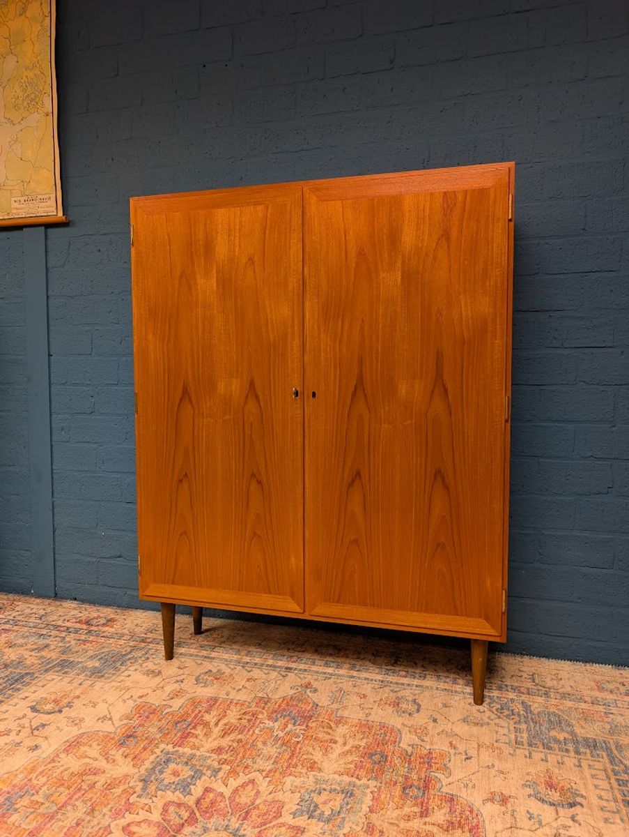 Vintage Kledingkast, Ontwerp Van Kai Winding Voor P. Jeppesen Møbelfabrik, Jaren 60 image 3