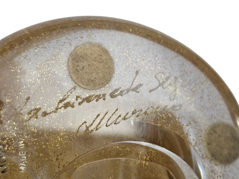 Archimede Seguso Murano - Bladgoud - Gesigneerd - Italie - 1960's image 8