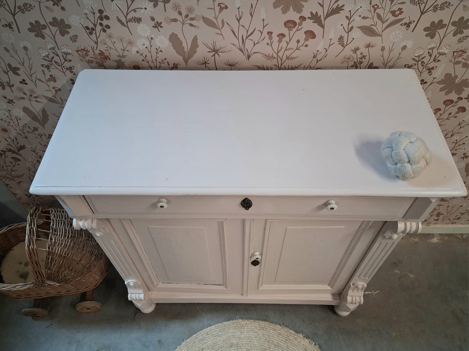 Vintage Brocante Biedermeiercommode Dressoir Speelgoedkast Hout Uniek “sophia” image 5