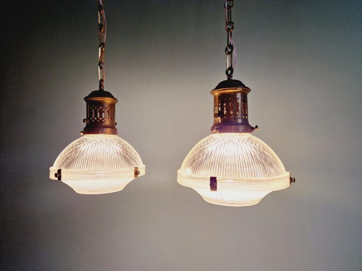 Prismatische Glazen Suspensie Van Holofaan, 1920-30s image 3