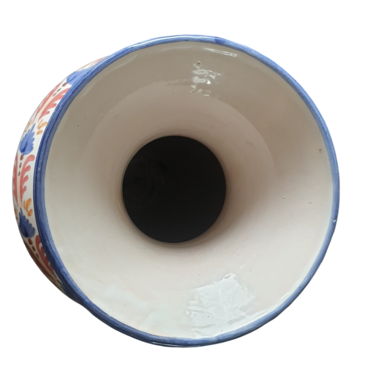 Vintage Talavera Spaans Aardewerk Vaas Prachtig Beschilderd image 7