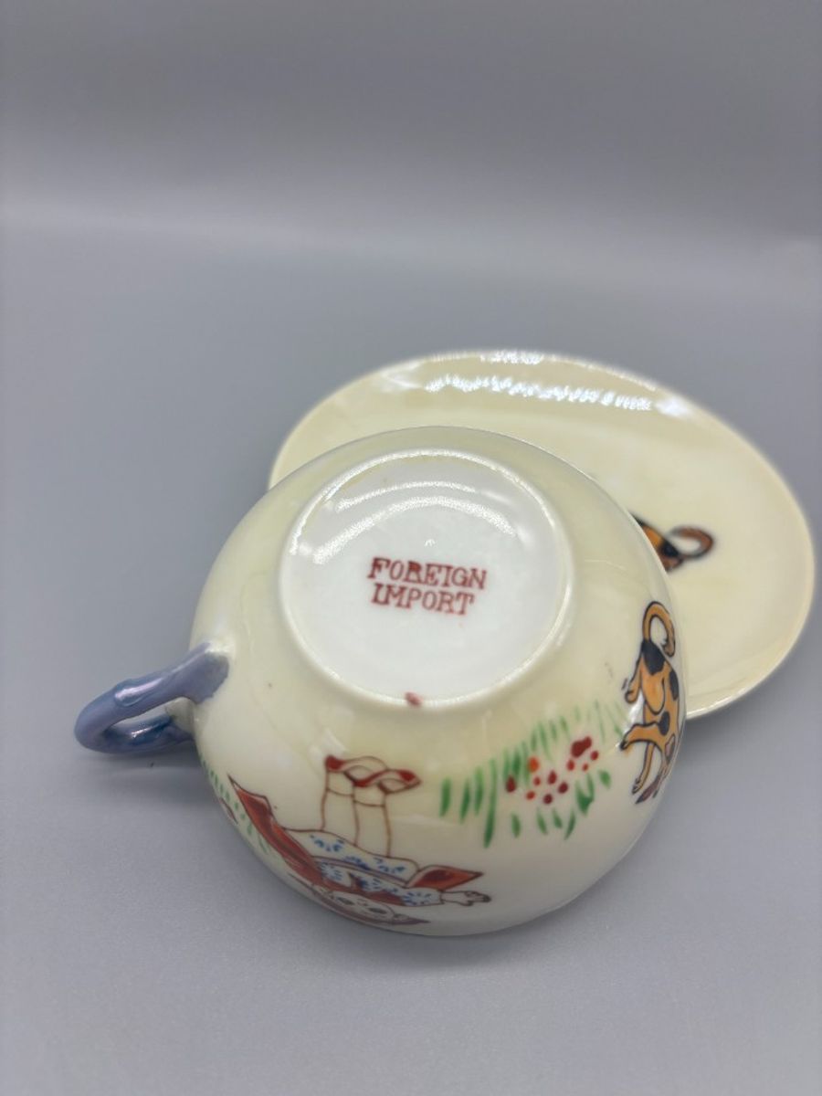 Poppenservies Eierschaal Japans Kop En Schotel image 1