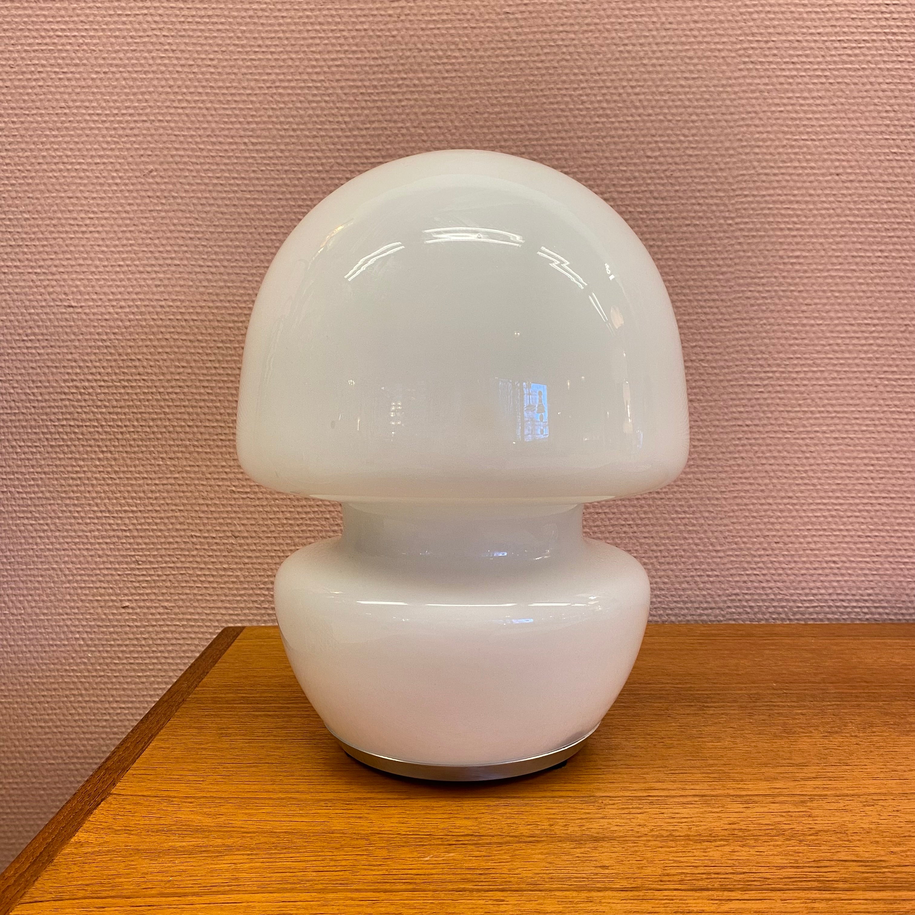 Italian Murano Opal Glass Table Light image 6