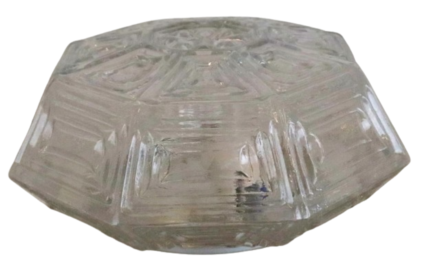 Vintage Nos Hexagon Plafondlamp Plafonniere Glas image 10