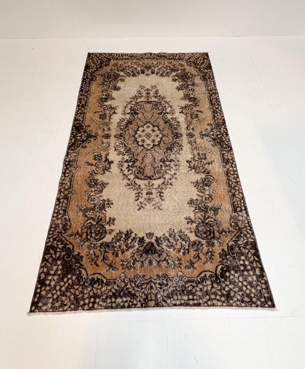Bruin En Roze Vintage Yuruk Vloerkleed 112 X 207 Cm image 6