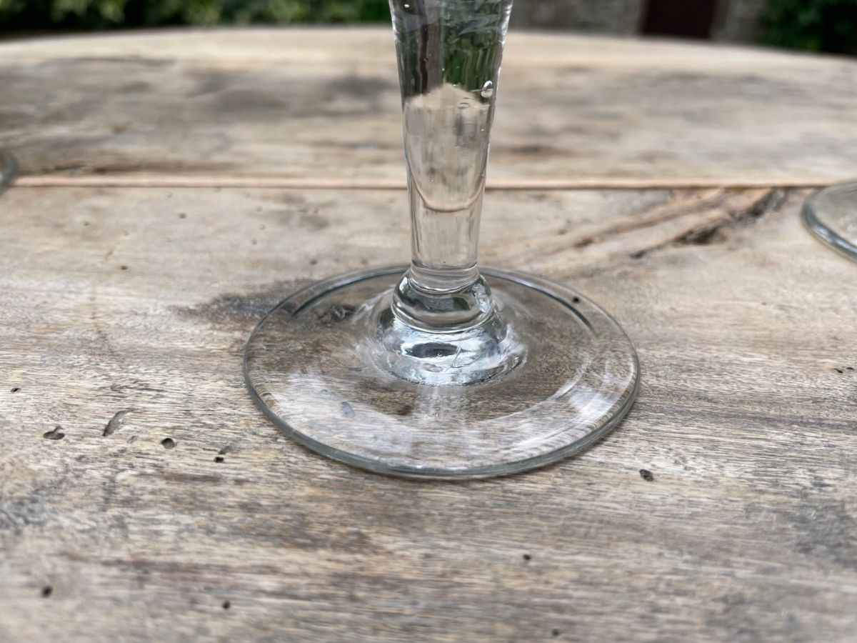 6 X 19e Eeuwse Hand Gegraveerde Wijnglazen Frans image 8