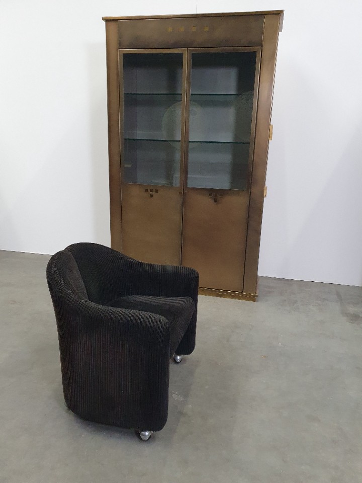 Vintage Eugenio Gerli Tecno "142" Fauteuils, Jaren 60, Italië Mobiel Corduroy image 4