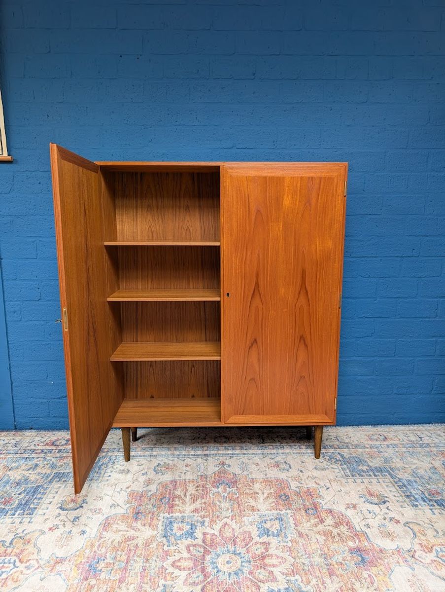 Vintage Kledingkast, Ontwerp Van Kai Winding Voor P. Jeppesen Møbelfabrik, Jaren 60 image 5